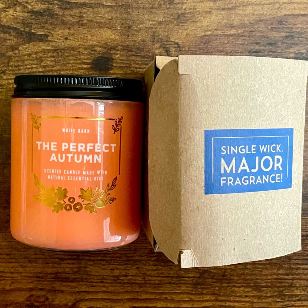 Bath & Body Works 'The Perfect Autumn' Single-Wick Candle, 7 oz, NWT, Seasonal